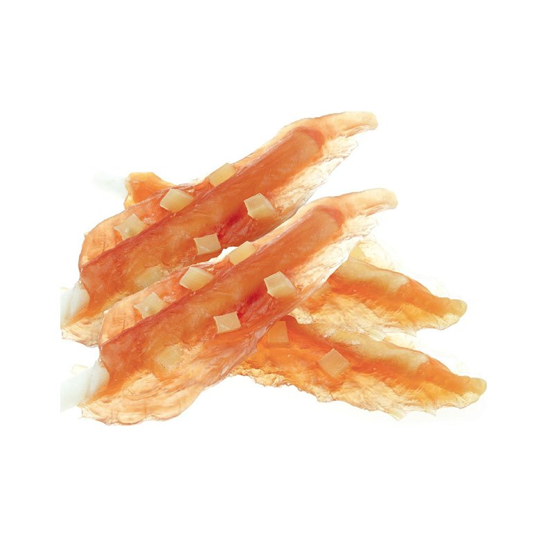 牛皮卷穿鸡小胸沾奶酪丁
