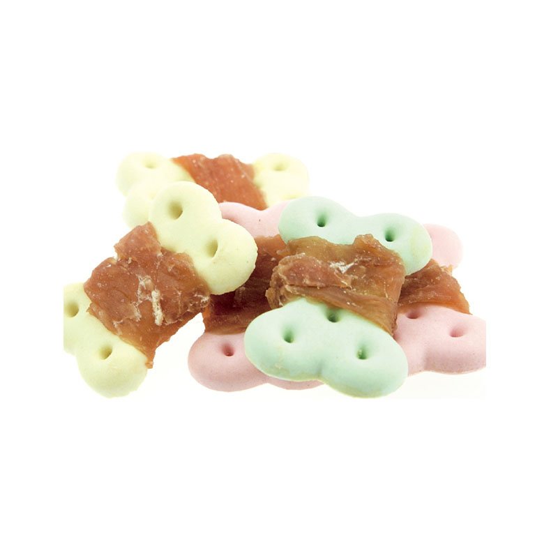 鸡肉绕三色饼干